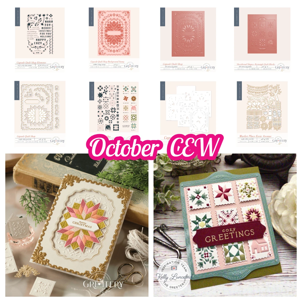 Quilt Block Builder 2026 Neue Metall-Stanzformen Klare Stempel Heißfolien-Schablone DIY Scrapbooking Geburtstagskarte Prägealbum