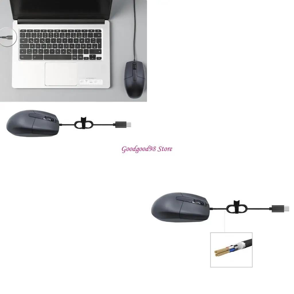 

Type C Mouse for Laptops, Mobiles and Tablets 3 Button Gaming Ergonomic Mouse