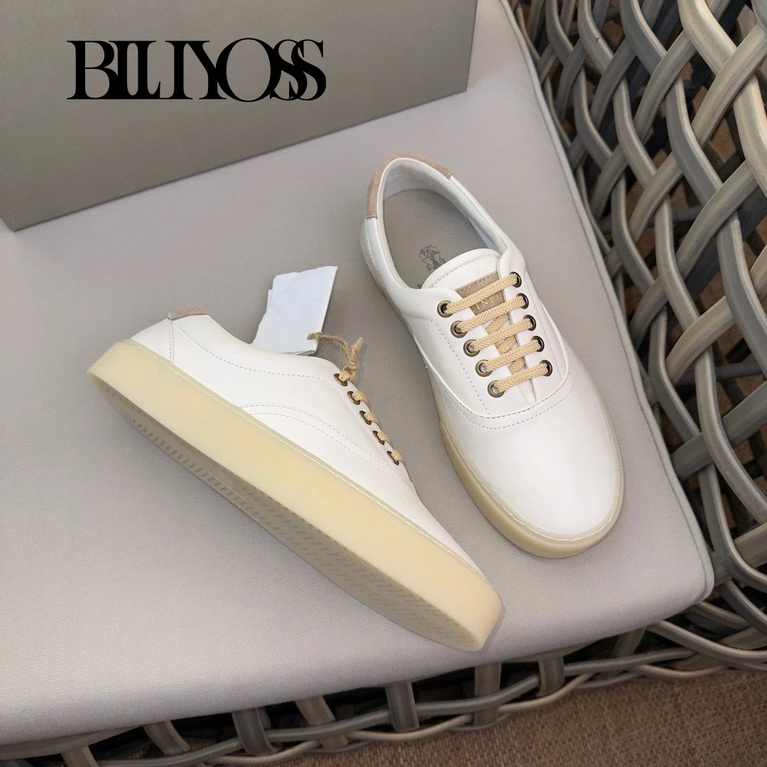 BLLIYOSS Men Casual Sports Shoes 2024 New Soft Frosted Cowhide Upper High Quality European Old Money  Comfort Rubber sole