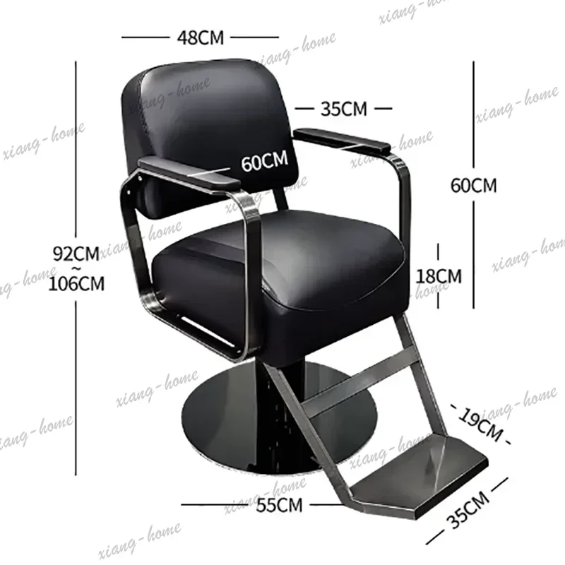LJY Spa Decorative Barber Chair Reclining Footrest Salon Chair Adjustable Commercial Grade Sedia Parrucchieri Beauty Salon Furni 2