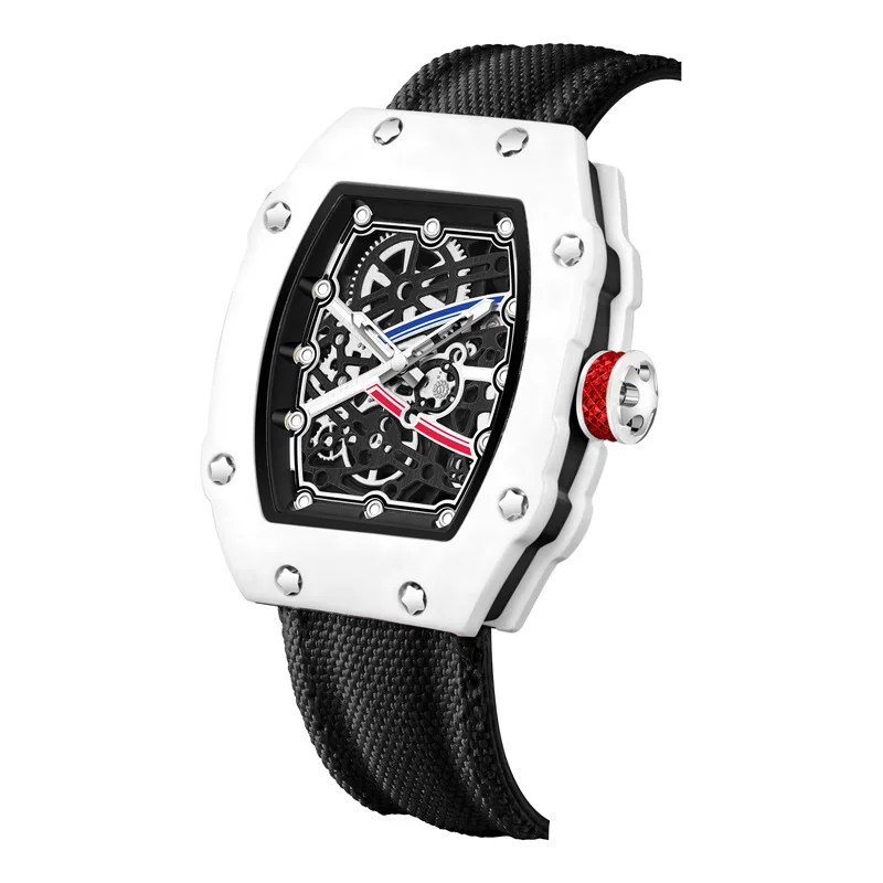 New Ultra-Thin Barrel-Shaped Men's Quartz Watch Fashionable Stylish Design Male Wristwatch