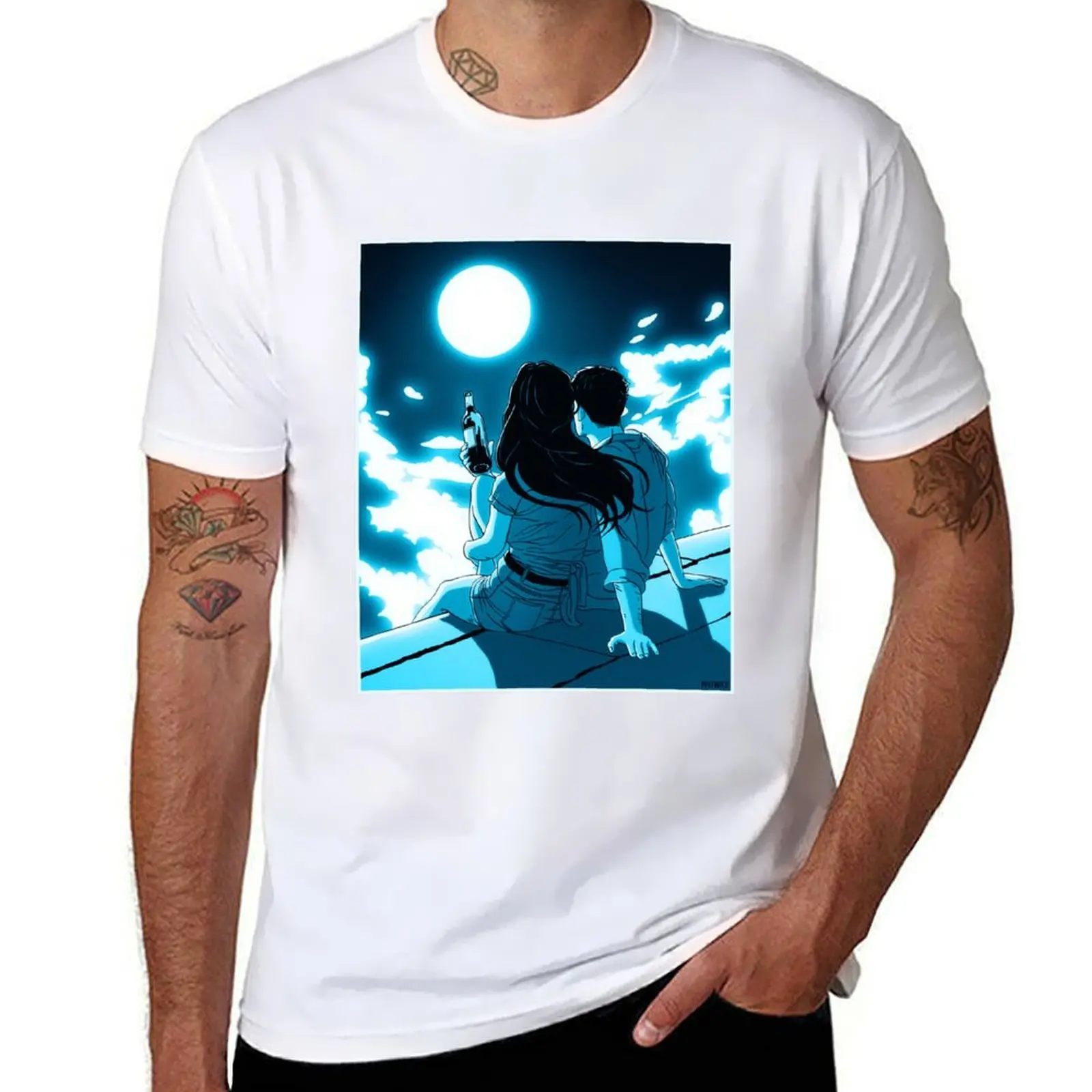 

Face of the Moon T-Shirt cotton t shirt pack t shirts designer T-Shirt