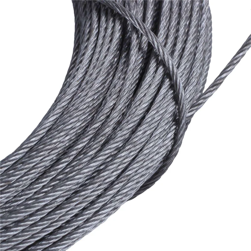 

AT29-10X STAINLESS Steel Wire Rope Cable Rigging Extra, Length:15M Diameter:1.0Mm