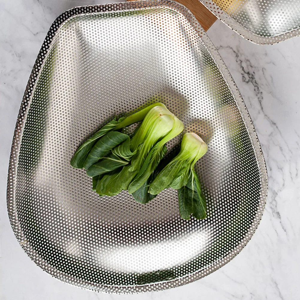 

Steel Strainer Vegetable Washing Basket Vegetable Washing Basket Rice Drain Kitchen Tool Filter Mesh Colander