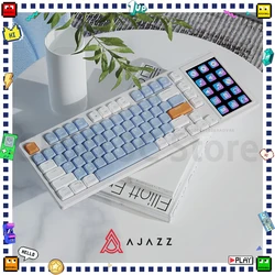 Ajazz AKP815 Mechanical Keyboard Low Profile Switch LCD Screen RGB Hot Swap Custom Gasket Wired Keyboard Office Pc Accessories