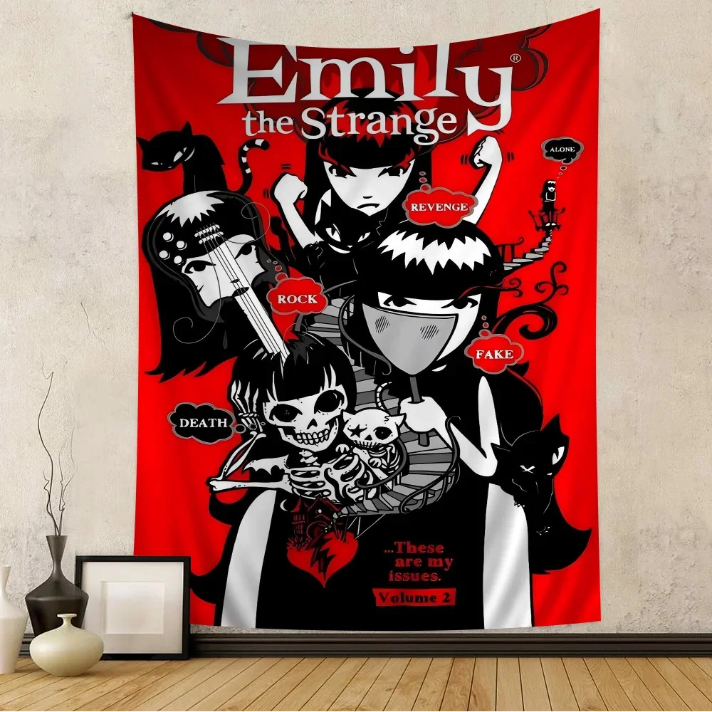 

Comics Emily The Strange Colorful Tapestry Wall Hanging Hippie Wall Hanging Bohemian Tapestries Mandala Wall Hanging Sheets