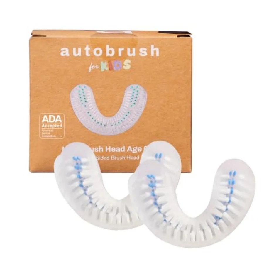 

Double Sided Brush Head Replacement with Nylon Bristles ADA Accepted Pack of 2