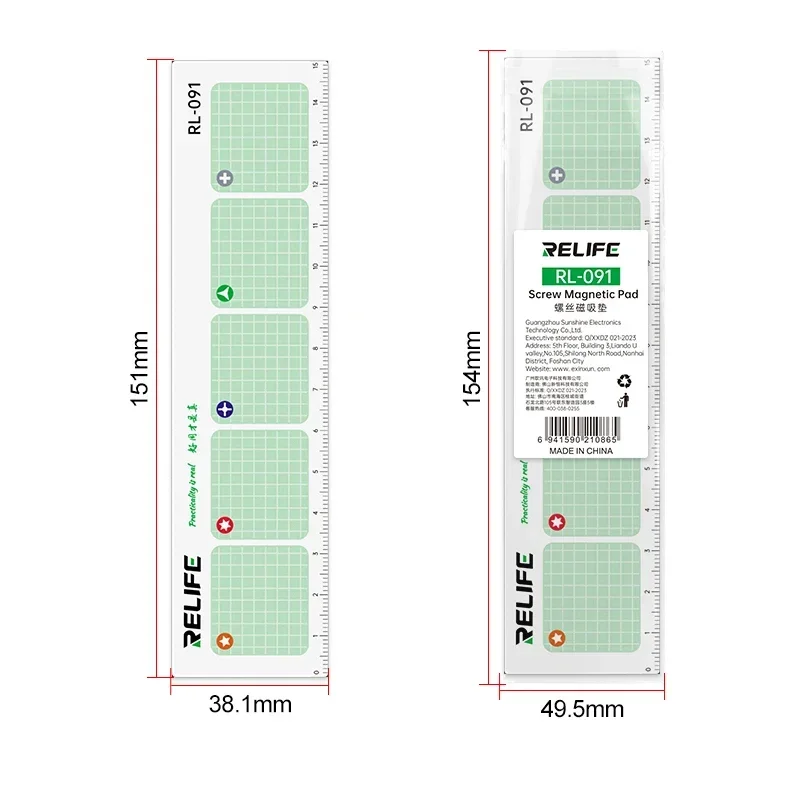 RELIFE-RL-091ネジ収納パッド、強力な磁気収納、仕切りネジ収納、ネジを吸着して修理ツールの損失を防ぎます