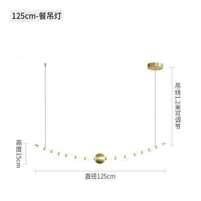 SANDYHA Nordic Runde Ring LED Decke Kronleuchter Acryl Gold für Esszimmer Wohnzimmer Tisch Mitte Schlafzimmer Anhänger Beleuchtung Dekor Leuchte 9