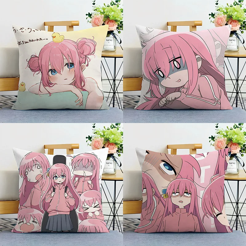 Bocchi The Rock! Plush Stuffed Cushions Gotoh Hitori Ijichi Nijika Pillows Yamada Ryo Kita Ikuyo Dakimakura Anime Seat Cushion