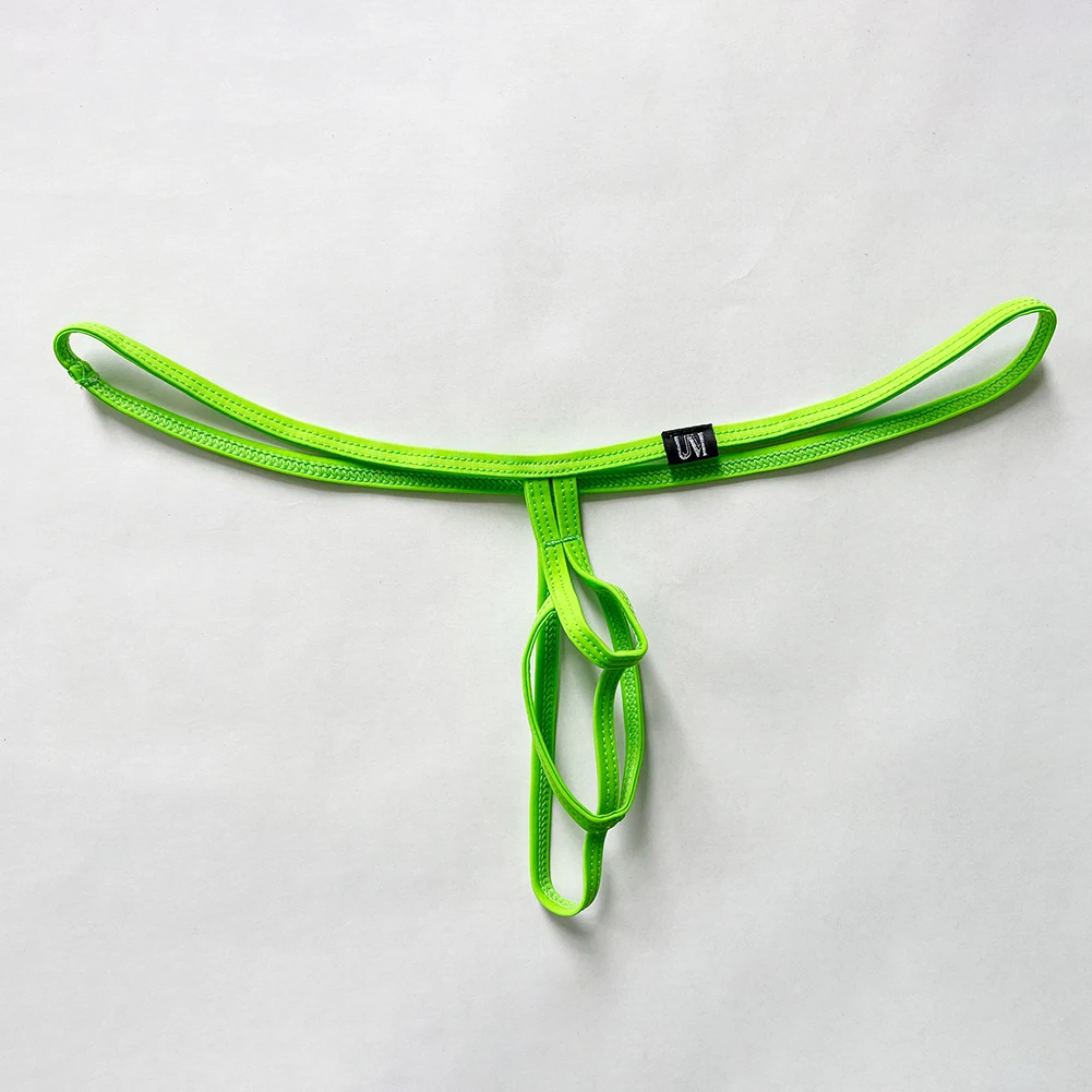 Men Sexy Separation Femboy Pouch Thong Mens Sexy Underwear Thin Belt G-String Mini Brief  For Lingerie See Through Underpants