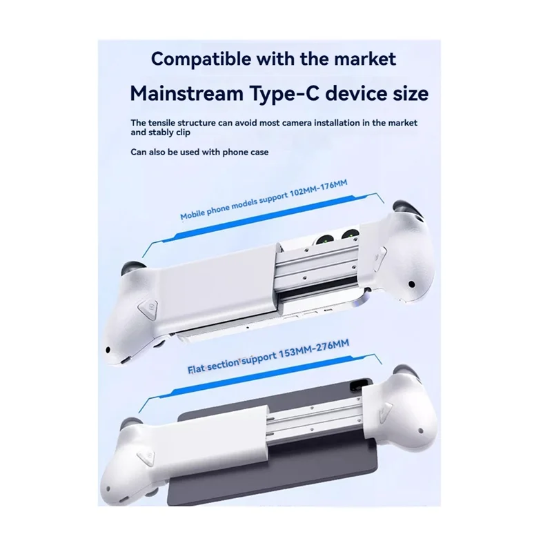 Gamepad ABKI-Memo S3 - Joystick Berkabel & Nirkabel Tipe-C Untuk Android & IOS