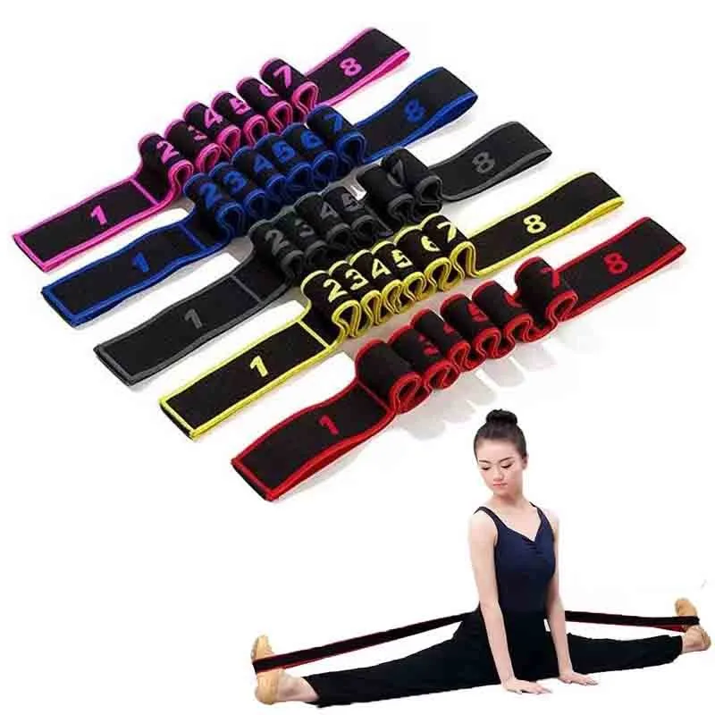 

Эластичный ремень-петля для йоги и пилатеса с номерами для девочек, для латиноамериканских танцев, растяжки, фитнеса и упражнений