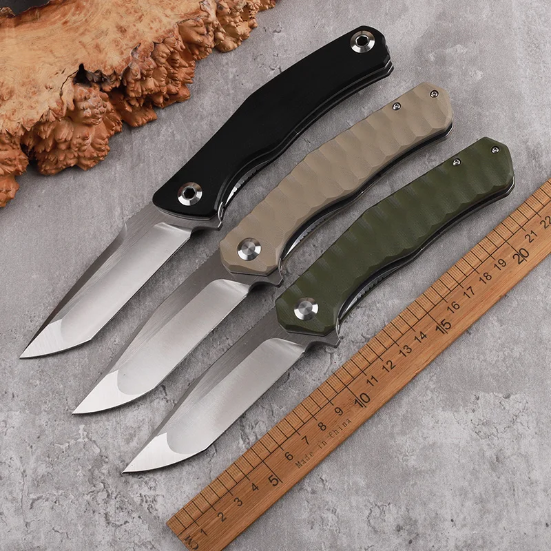 

D2 Steel G10 Hand High Hardness Folding Knife Outdoor Camping Survival Portable Tool