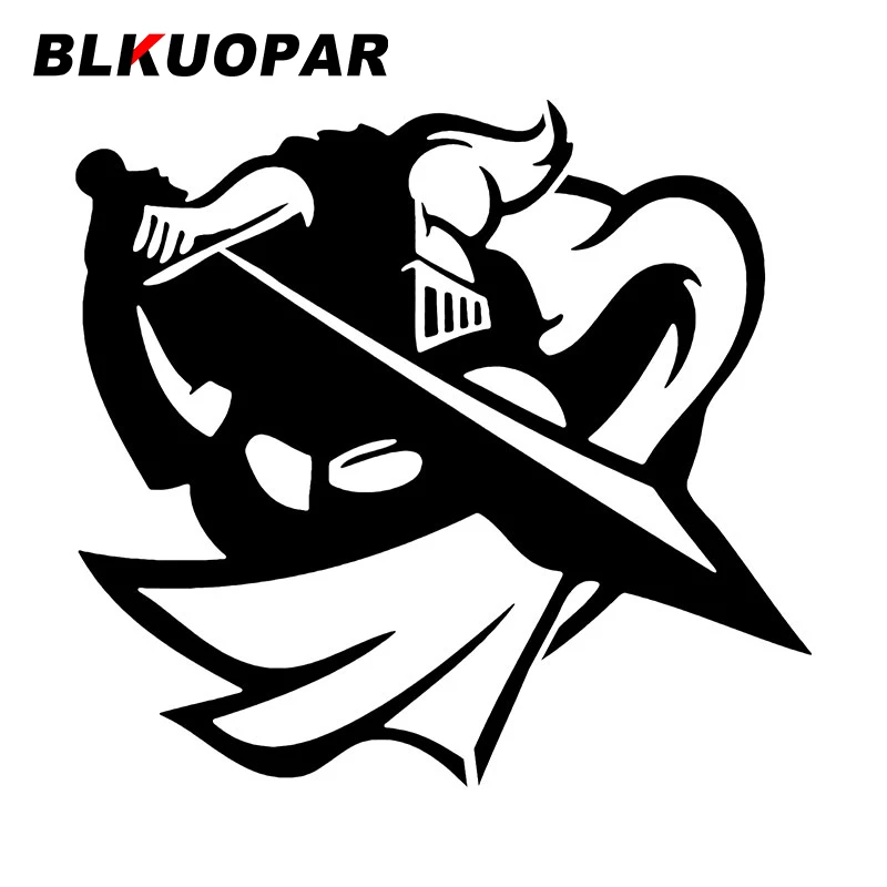 BLKUOPAR Armored Knight Raises Sword Car Stickers Medieval Warrior Decal Scratch-Proof Die Cut Caravan Motorcycle Car Lable