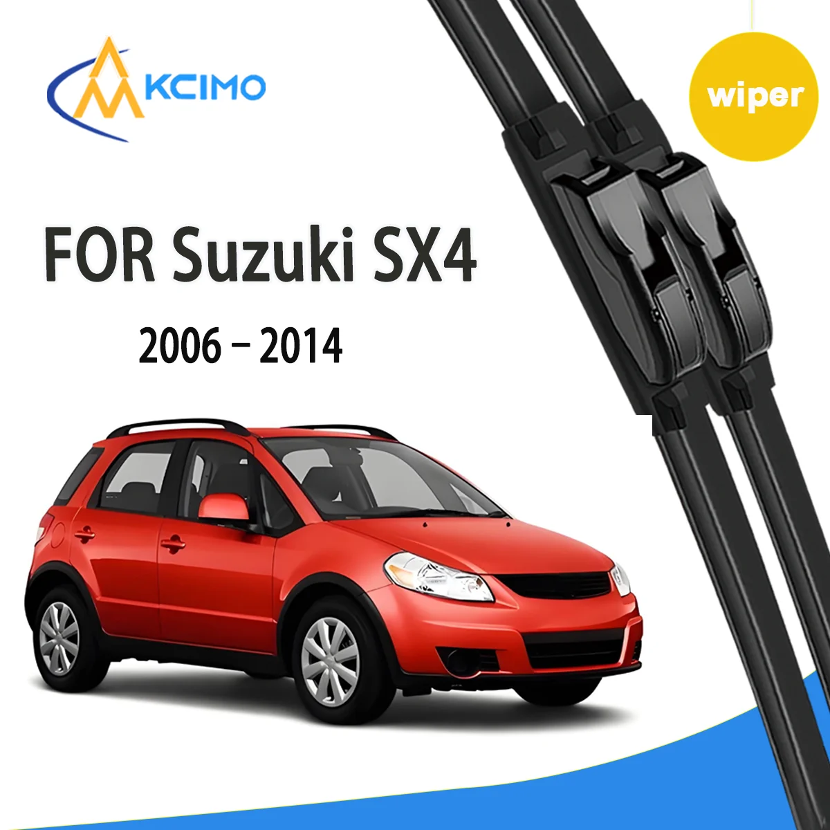 

2pcs Quality Windscreen Silent Black Car Rain Brush Suitable for Suzuki SX4 GY/EY/RW 2006-2014 Fiat Sedici (Europe) Suzuki Neo