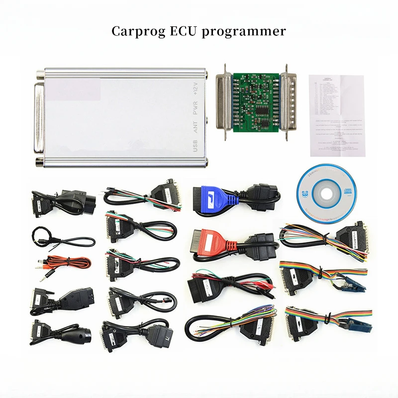

Carprog Full V10.93 ECU Programmer with 21 Adapters Airbag Reset Tool EEPROM Microcontroller