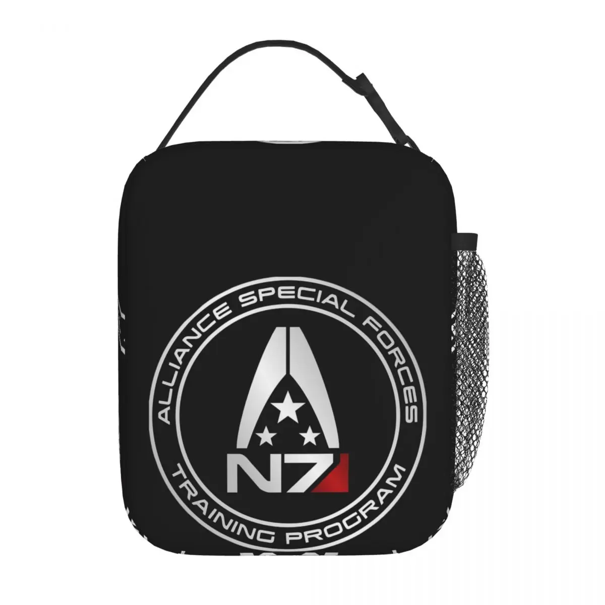 Armor Alliance Military Mass Effect N7 Insulated Lunch Bag for Women Kids Leakproof Food Boxes Thermal Lunch Box Tote
