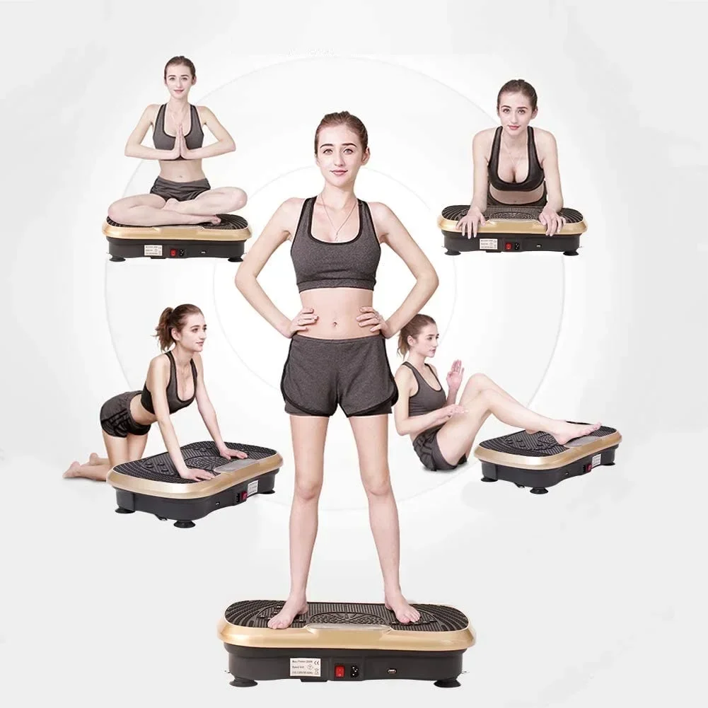 Slim Full Wide Body Vibration Platform Exercie Fitness Machine Linear Power Fit Whole Body Vibration Platform