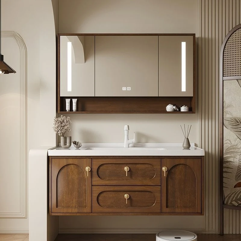 

Modern Intelligent Bathroom Cabinets Bedroom Nordic Homestay Bathroom Cabinets Luxury Oak Home Furniture Gabinetti Ls50ysg