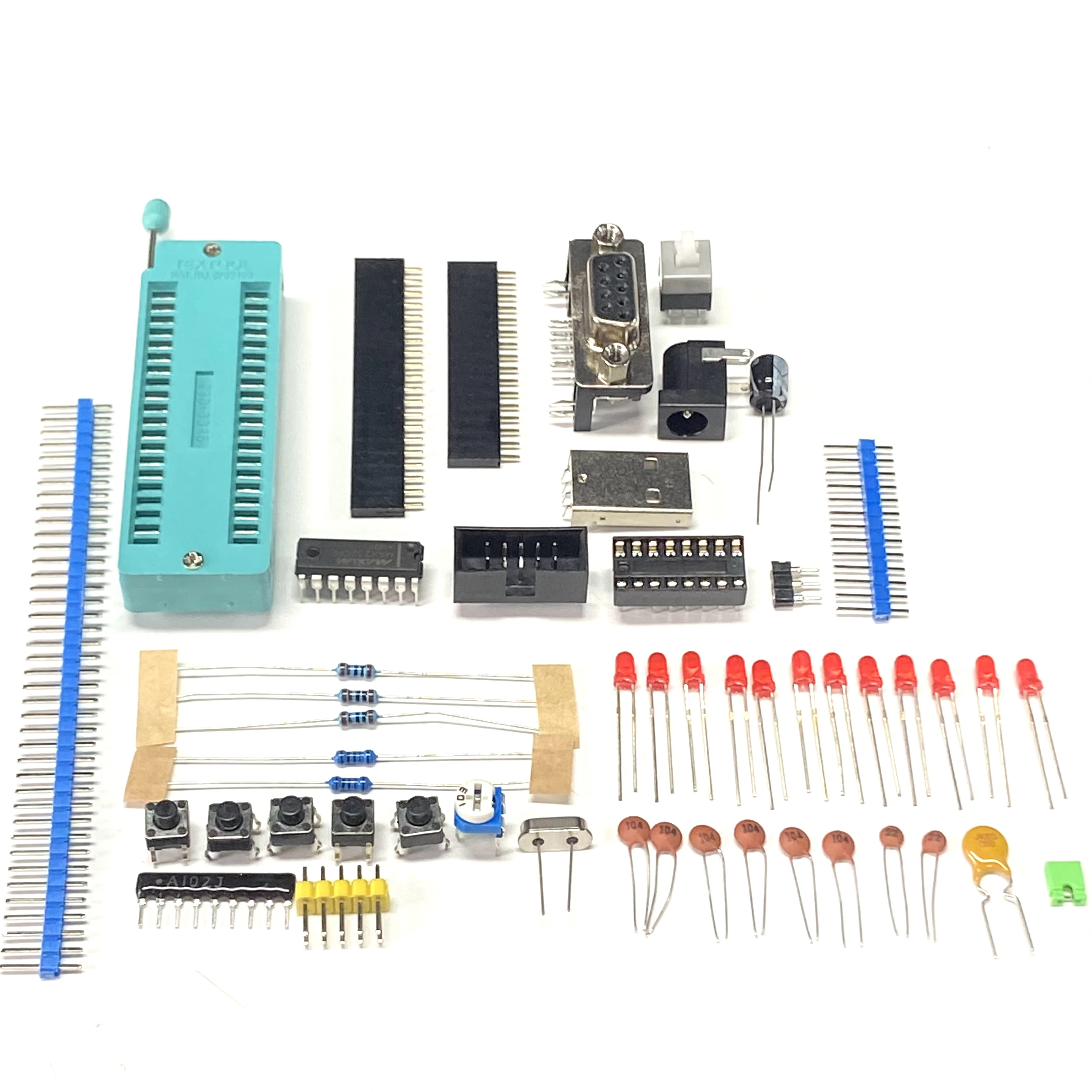 STC89C52 DIY learning Board Kit Suit the Parts  51 Series Microcontroller ATmega16 Development Board Learning Board