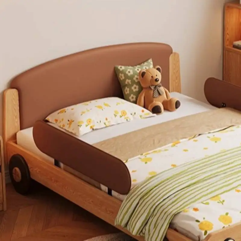 أوروبا الديكور الاطفال سرير الدرابزين الفاخرة مخصص سرير أطفال واحد تصميم خشبي الحديثة Lettino لكل أثاث بامبيني المنزل #5