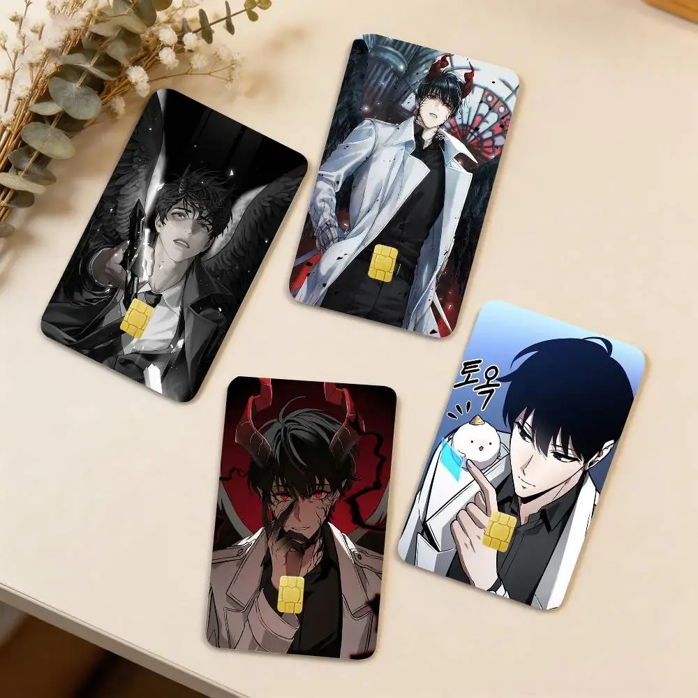 

Manhwa O-Omniscient Reader K-Kim Dokja 4pcs 1Set Card Stickers Small Waterproof Chip 4PCS Card Sticker Anti-Scratch