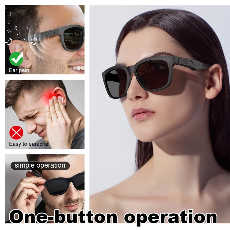 OnePlus Smart Wireless Bluetooth Glasses Call Navigation Noise Reduction Outdoor Waterproof Anti Blue Light Anti-UV Sunglasses