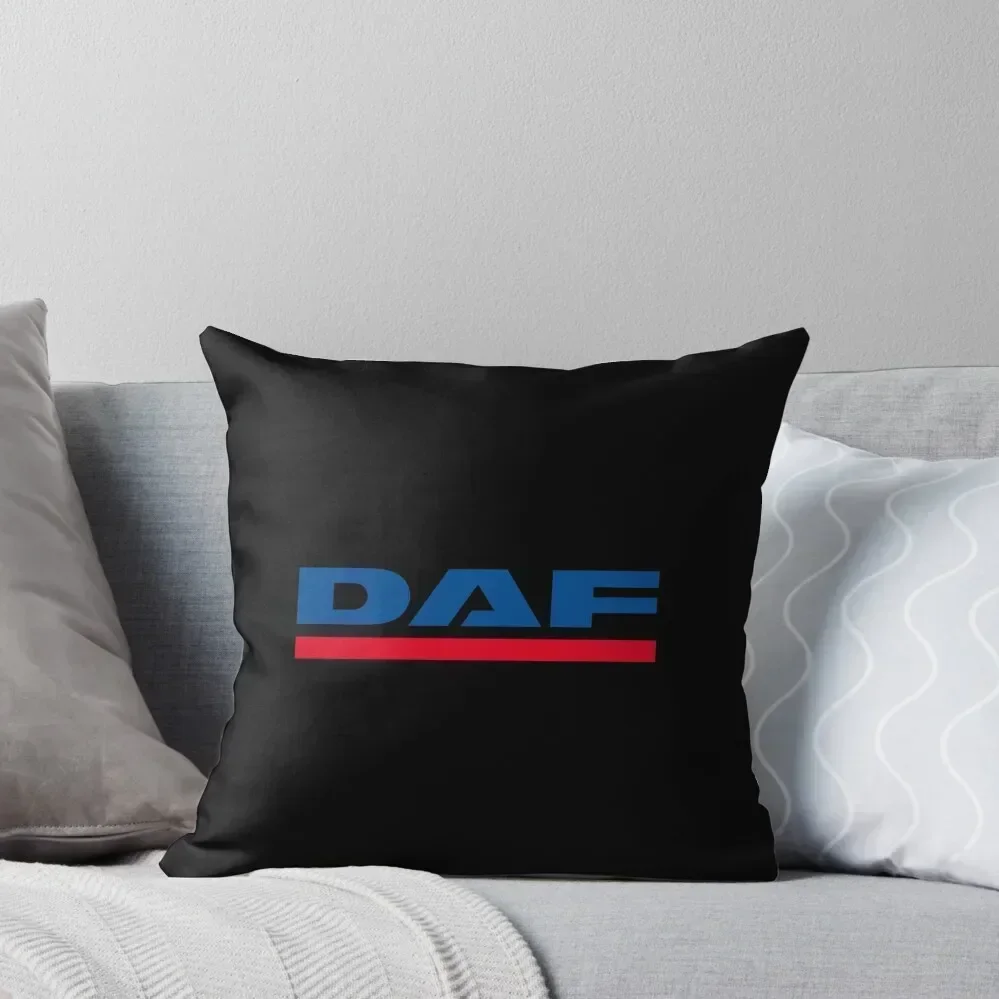 DAF Logo Throw Pillow Custom Cushion christmas decorations for home 2025 pillow