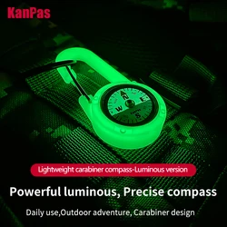 KANPAS small size hands-free carabiner style compass / CA-25/CA-25 Luminous version