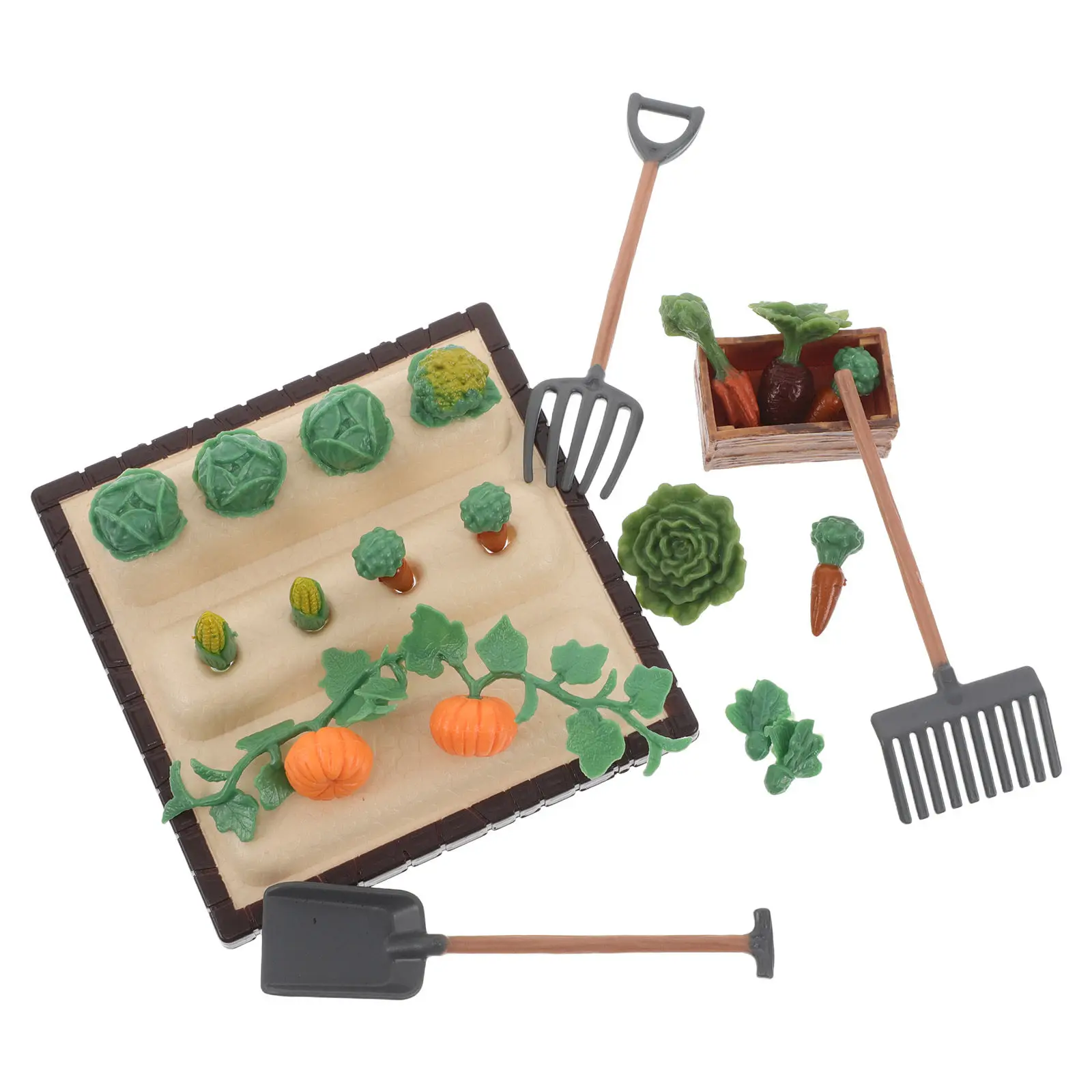 

Набор миниатюрных садовых инструментов: реалистичные лопатки и грабли для миниатюрных садов, аксессуары для кукольных домиков, декоративные элементы