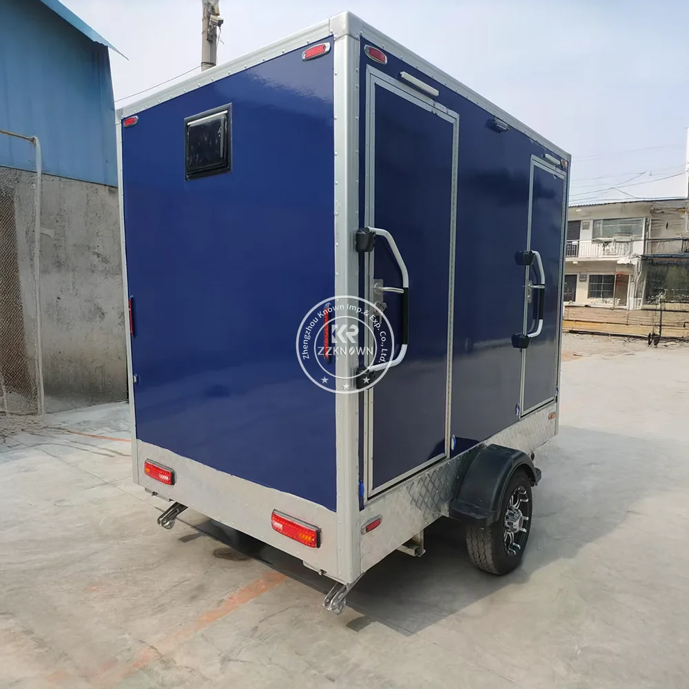 Mobile Toilet Trailer Outdoor Portable Customized Luxury Portable Bathroom Beach Wedding Outdoor Party Portable Toilets Trailer