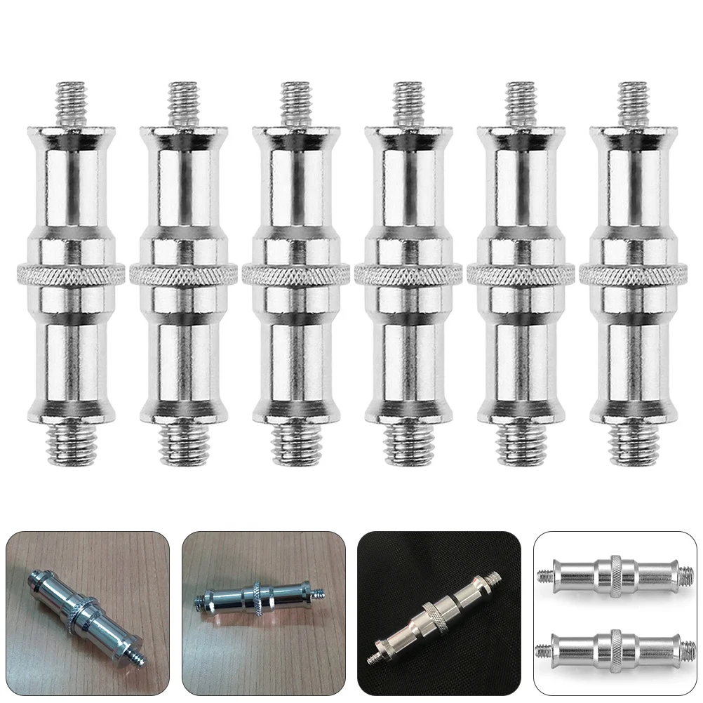 6 قطعة 1/4 إلى 3/8 الخيوط المسمار محول حنفية مسمار ل ضوء فلاش حامل ترايبود جبل استوديو معدات التصوير الفوتوغرافي #3