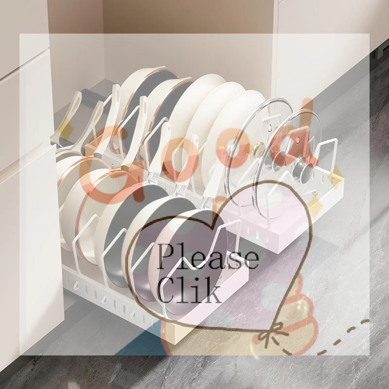 【HG】Multifunctional Pull-out Sliding Kitchen Storage Rack Drawer Organizer For Pan Lids Spices Bowls Plates Cookware Storage