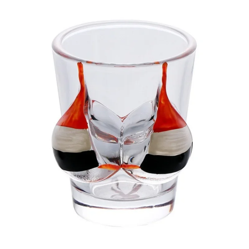 50ml Creative Hand Painted Shot Glass Thickened Glass Vodka Shochu Cocktail Wine Glass Home Bar Fashion Drinking Utensils