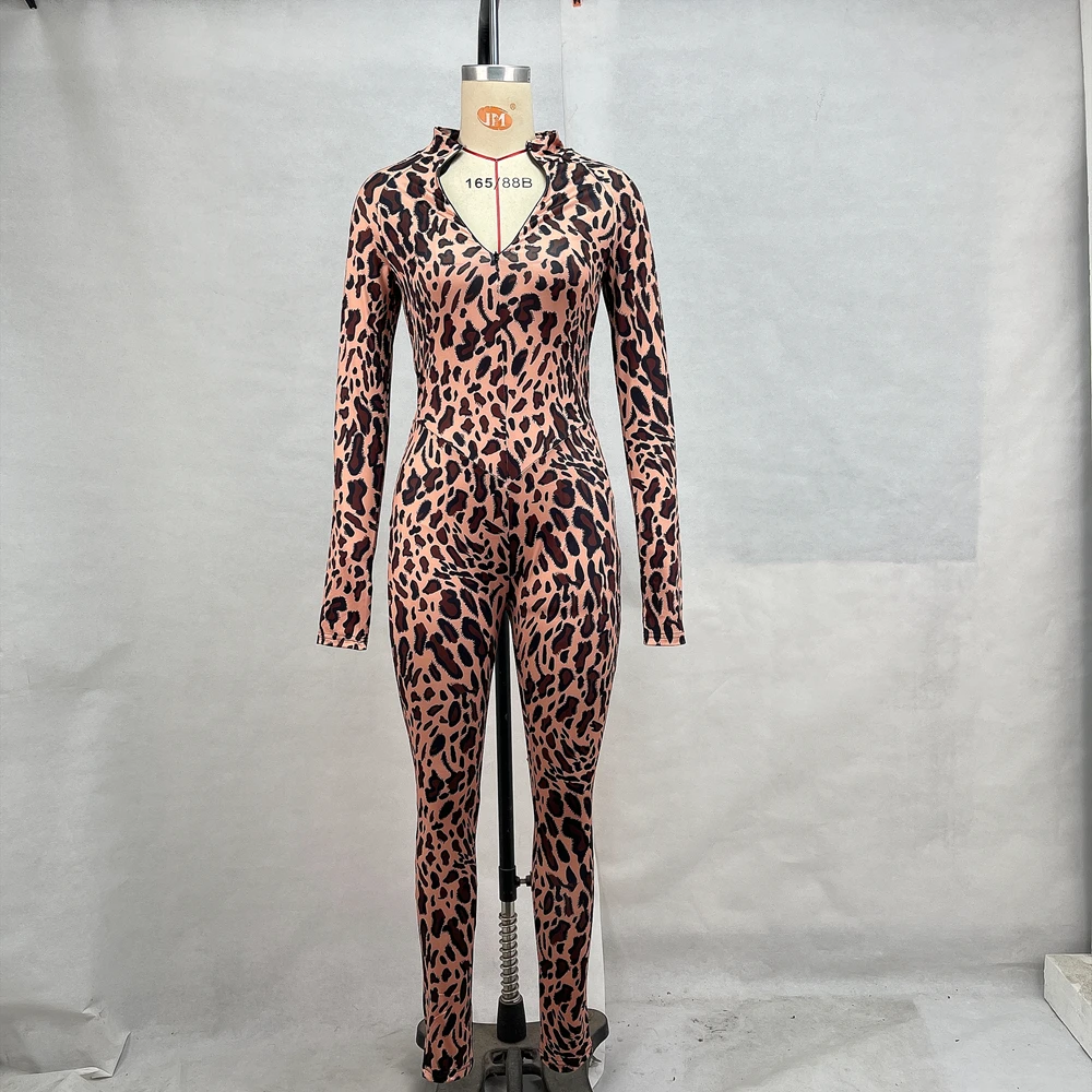 Autumn And Winter Standing Collar Long Sleeved Hip Lifting Jumpsuit Fitness Running Clothes For Women