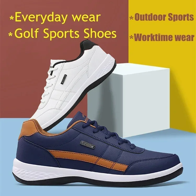 New Men's Golf Shoes, Casual Sports Shoes, Outdoor Breathable Fashion, Casual Waterproof and Anti Slip Shoes, Outdoor