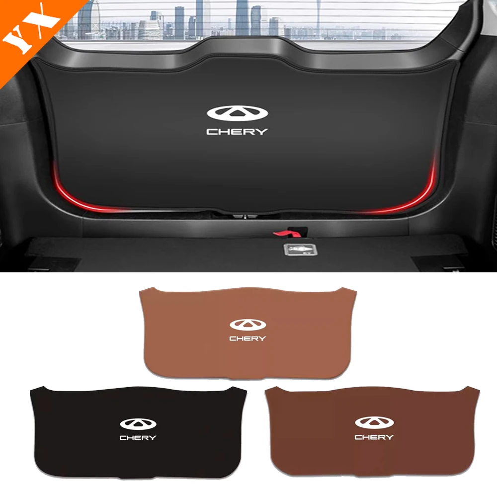 Leather Car Trunk Protective Pad Decoration Protection Cover For Chery Tiggo 7 pro 7 plus Accessories  2023-2025