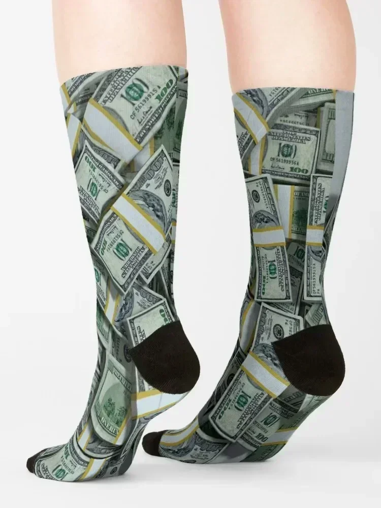 Money Socks custom sports cool Rugby floor Ladies Socks Men's