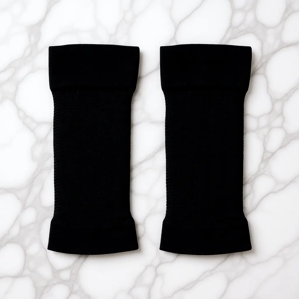 

1 пара легких дышащих бесшовных эластичных рукавов-утяжек для рук для женщин: коррекция фигуры, сжигание жира, улучшение формы рук