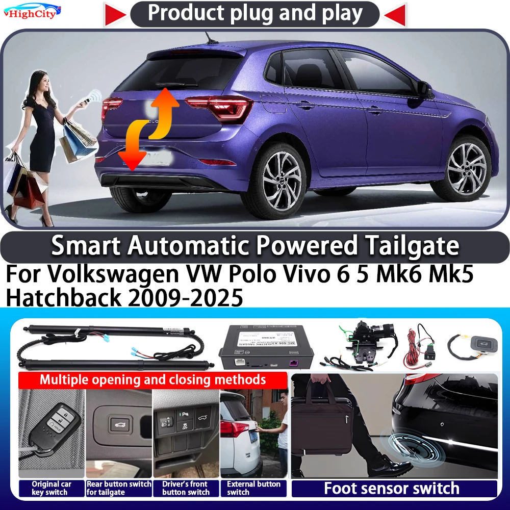 

For Volkswagen VW Polo Vivo 6 5 Mk6 Mk5 Hatchback 2009-2025 OEM Smart Automatic Powered Tailgate Key Kit Electric Power Tailgate