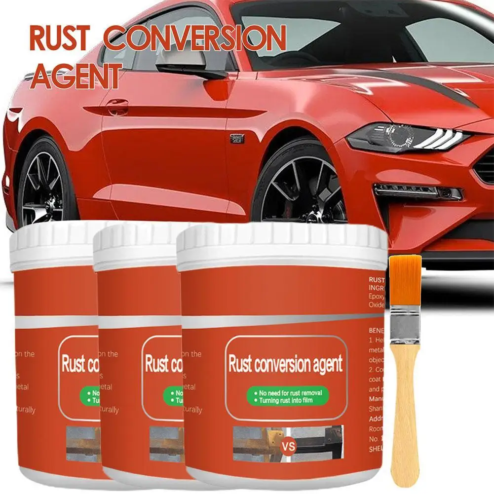 

1/2/3PCS Metal Rust Remover Rust Conversion Agent Waterproof Anti-Rust Paint Fast Acting Non-Flammable Professional Rust Inhibit