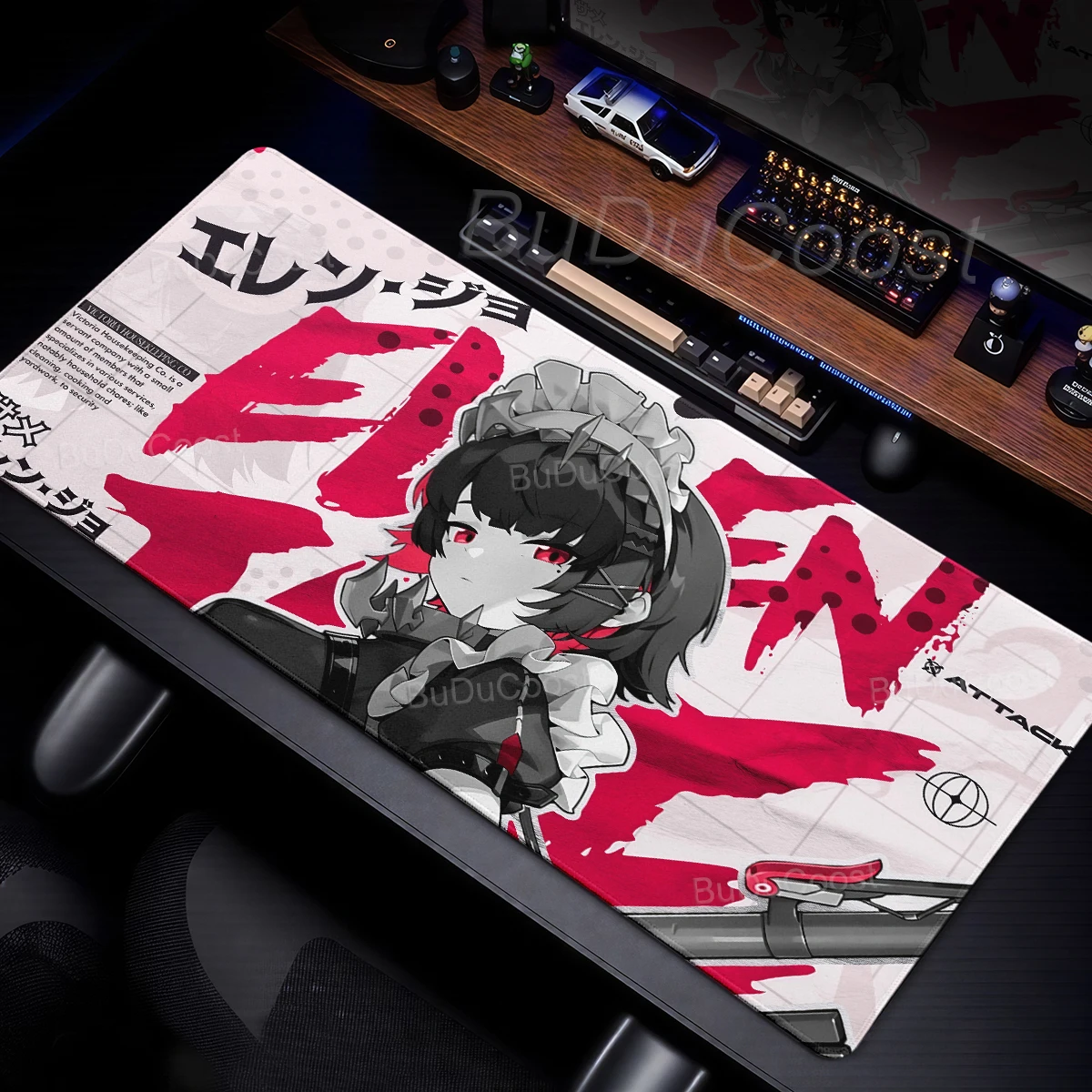 Zenless Zone Zero Ellen Joe Mouse Pad Office Accessories Gaming Computer Mousepad Anime ZZZ Keyboard Pads XXL Rubber Mouse Mats