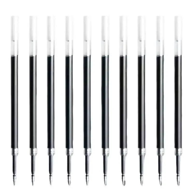 10/30/50 шт. 0,5 мм черные нейтральные стержни для ручек Qui Drng, карбоновые стержни для ручек на водной основе, стержни для шариковых ручек, красные замены