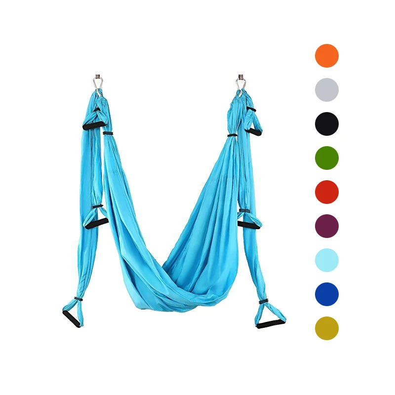 2.5m Anti-Gravity Acrobatic Dance Antigravity Black Aerial Yoga Hammock Gradient