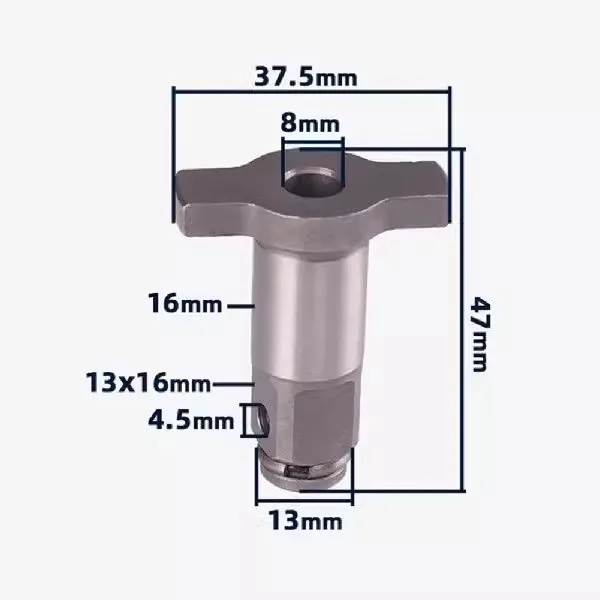 Electric wrench output shaft single shaft square sleeve replaceable accessories spindle WU268 WU278 WU279