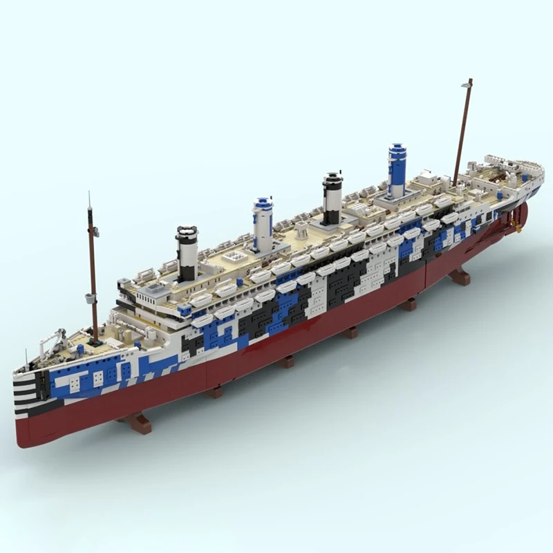 Moc Building Bricks RMS Battleship Model Technology Modular Military Model Block Gifts Christmas Toys DIY Set Assembly