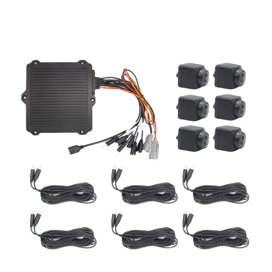 

Around View Monitor System 6-way Special Vehicle Camera 1080P 360 AVM ADAS 3D Effect GPS