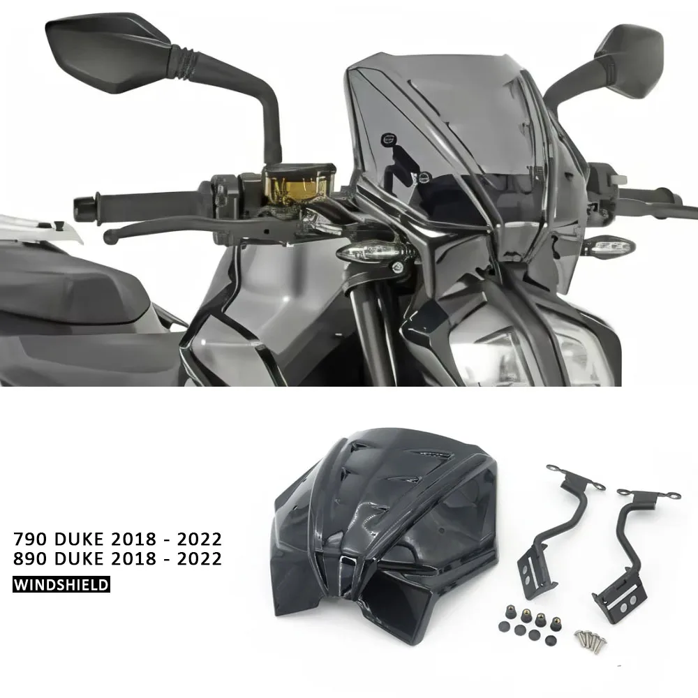 

FOR 790 Duke 890 Duke 2018-2022 2021 2020 2019 Motorcycle GIVI Front Fairing Windscreen Windshield Fly Wind Deflector Screen