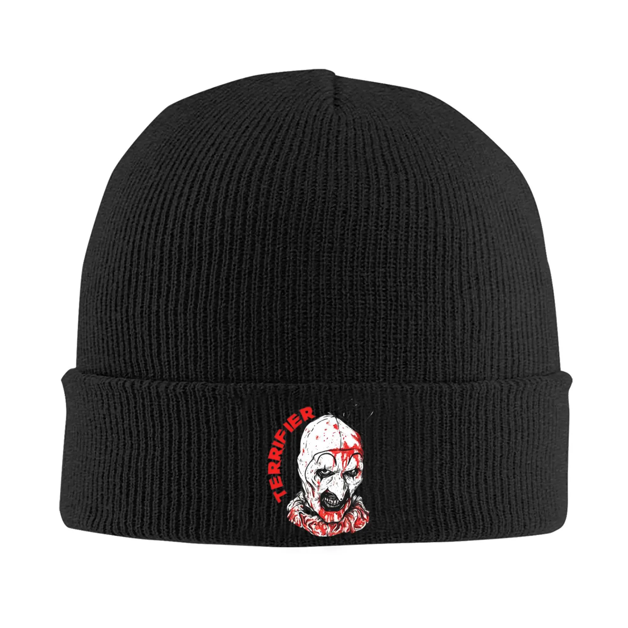 Terrifier 3 Scary Art The Clown Knitted Hat Beanies Autumn Winter Hats Warm Acrylic New Arrival Halloween Bloody XMAS Caps Gift